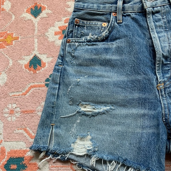 AGOLDE Dee Super High Rise Short in Ricochet - Picture 11 of 13